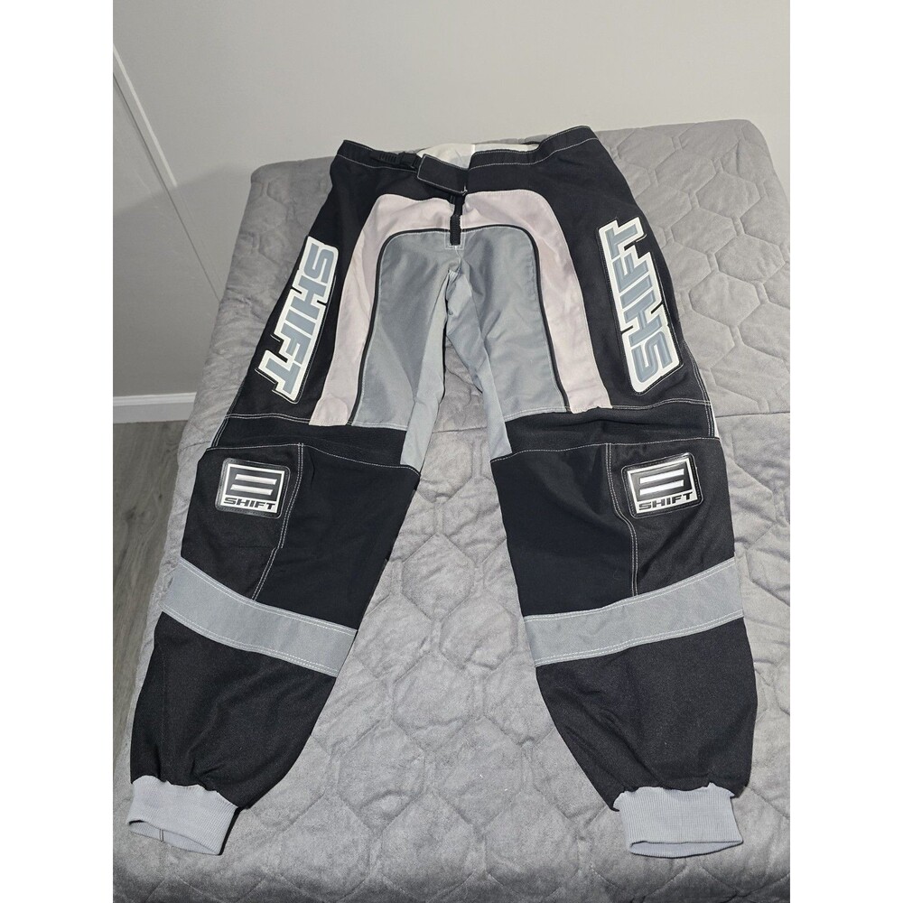 Vintage SHIFT Motocross Racing Pants Size 38 Black Gray Y2K NWD